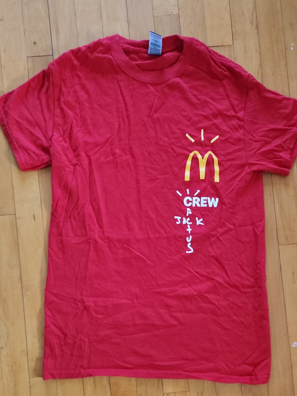 Cactus Jack Travis Scott McDonald's Red Short-Sleeve Size Small